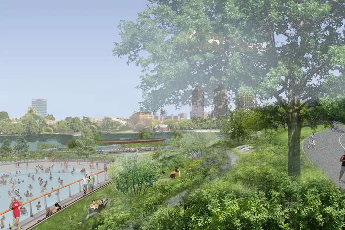 Overlook of the re-envisioned north end of Central Park